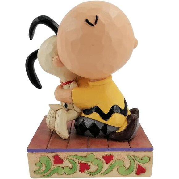 Enesco Peanuts by Jim Shore Charlie Brown and Snoopy Hugging Figurine, 4.5 Inch - Picture 3 of 8